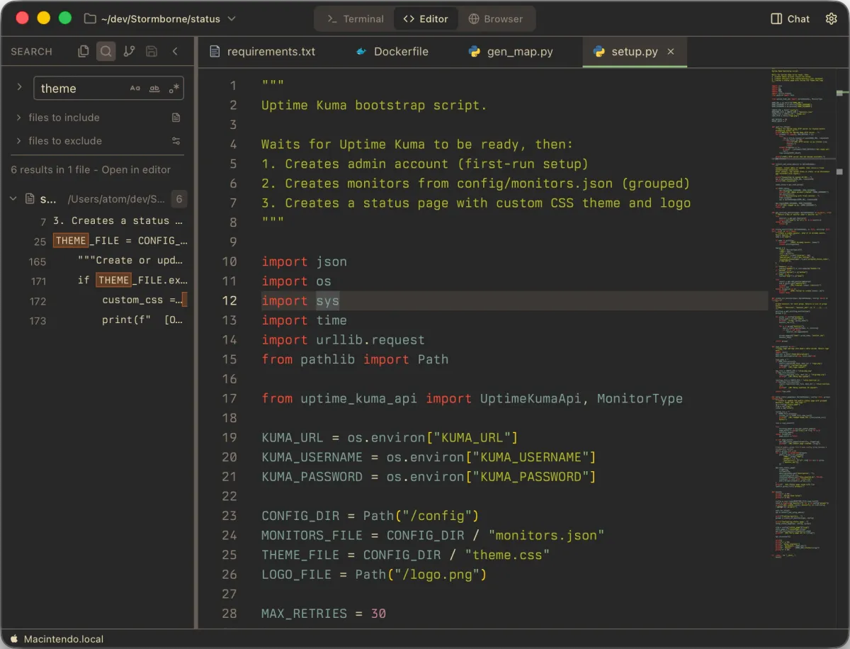 Code editor demo